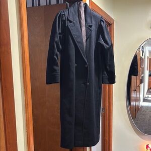 Women’s Black Wool Long Coat